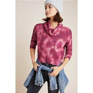 Anthropologie Maeve Tie Dye Thermal Cowl Neck Size XS